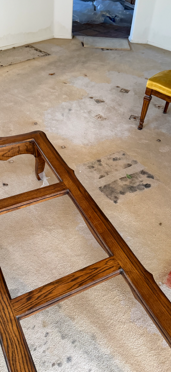 Visible staining evaluated during a professional Mold Testing Mesa AZ inspection